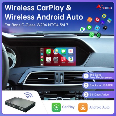 Wireless CarPlay Android Car Interface for Mercedes Benz C-Class W204 NTG4.5/4.7