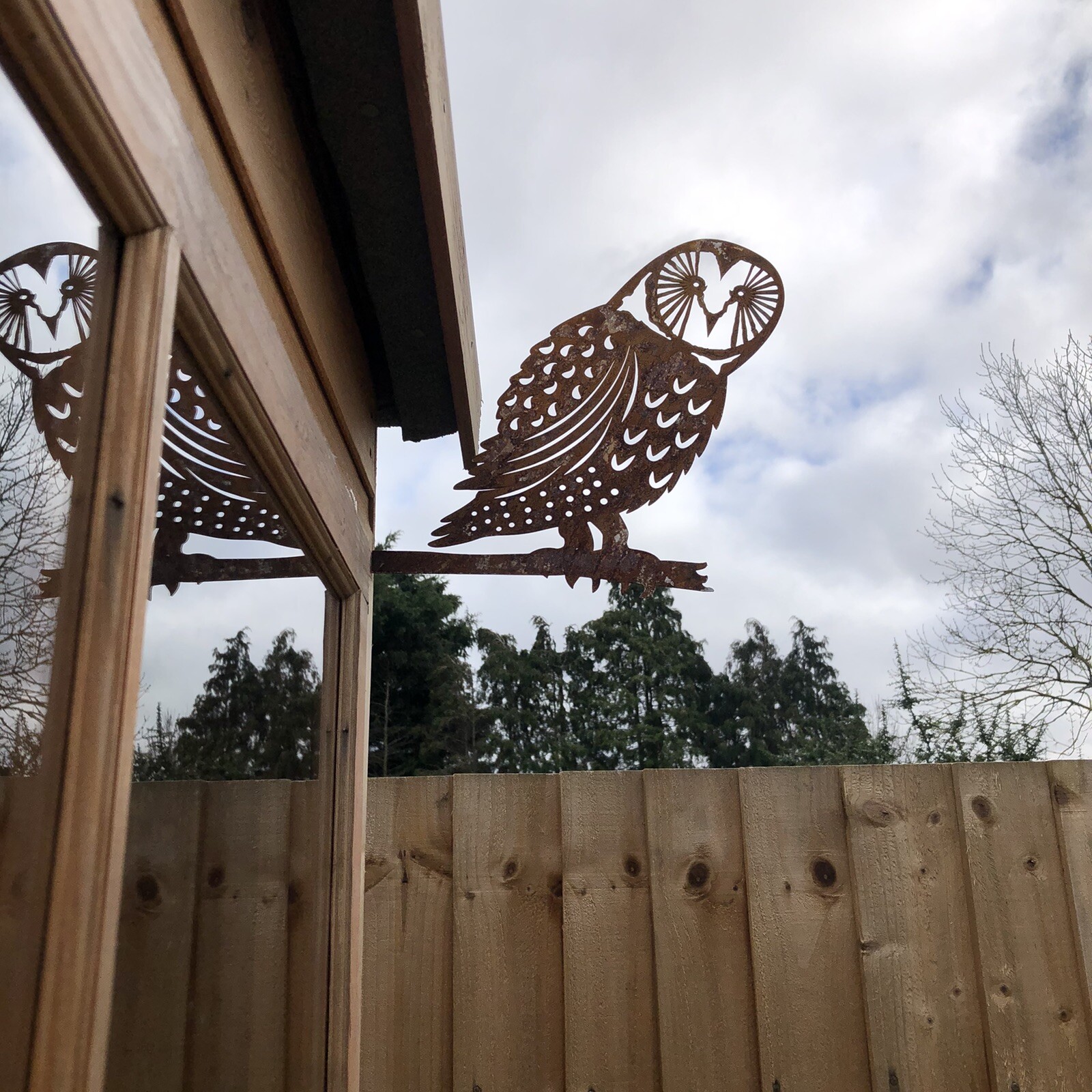 Owl Garden Ornament , Gift or Present For Him Her Mum Dad Gardener Friend