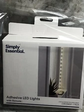 ShipN24Hours. New-Simply Essential Adhesive LED Lights with Remote. 1 Piece. 