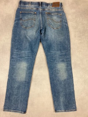 Lee Vintage Jeans blau / hellblau Straight Taper 98% Baumwolle W34 FR44 L30