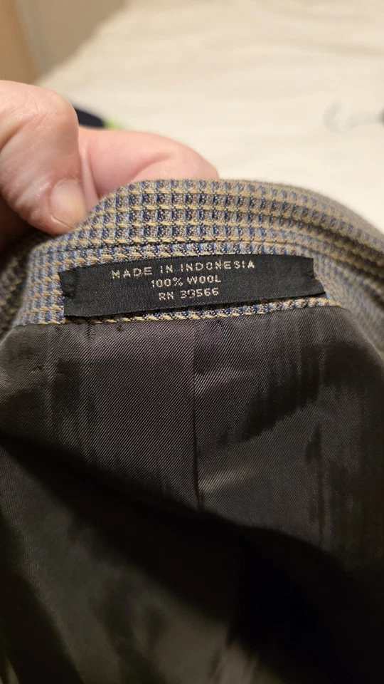 Dario Di Napoli Suit Jacket Blazer Wool Firenze Italy 48L Preppy Wedding Holiday - Image 4 of 4