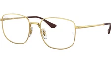 Ray Ban Eyeglasses RB 6457 2500 Gold Unisex Glasses Frames Optical Rx 51-19-145