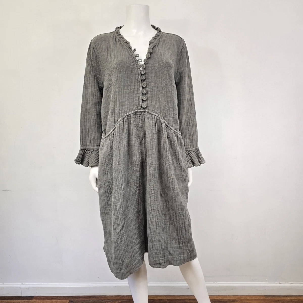 boden smocked linen shirt dress Boden Women's Belinda Linen Shirt Dress in Pink main image 0