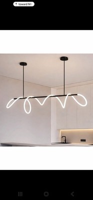 Crystal Metal Chandelier Modern LED Hanging Pendant Lights for Staircase Bedroom
