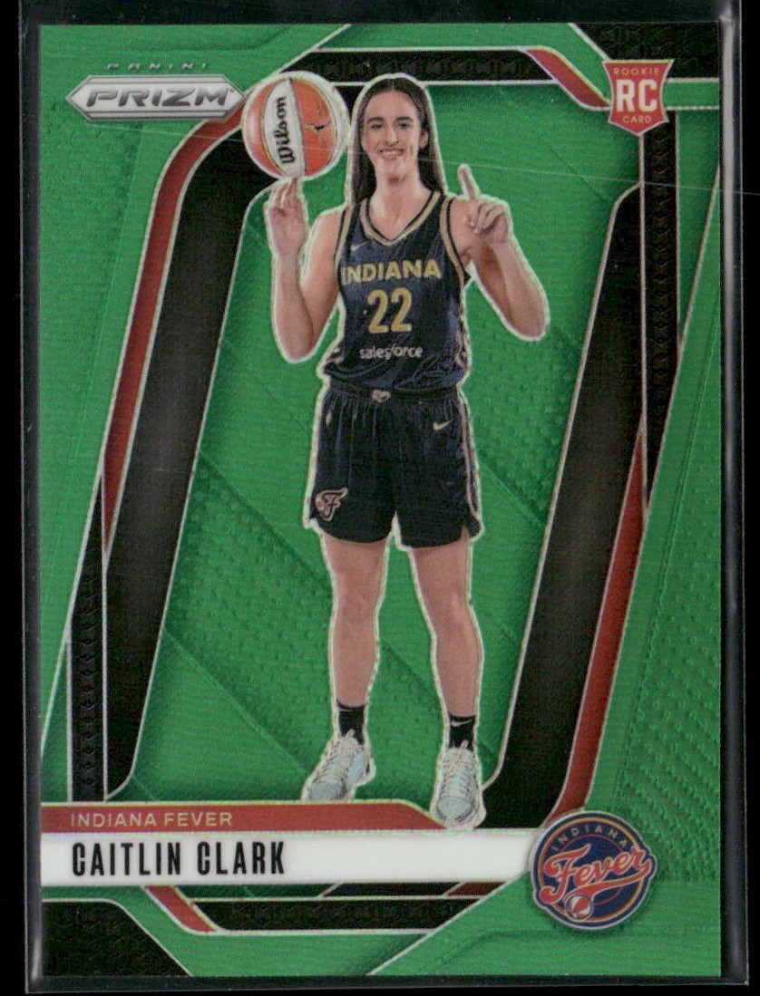 2024 Panini WNBA Prizm Basketball Caitlin Clark RC #145 Green Prizm