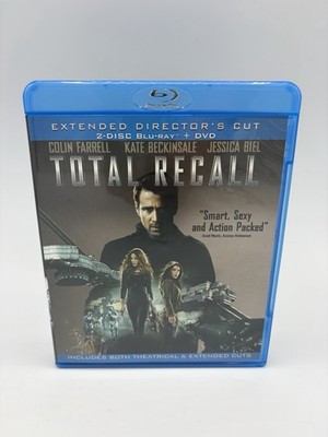 Total Recall Blu-ray DVD 2012 Extended Directors Cut Action Sci Fi Colin Farrell