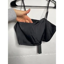 NEW House of Harlow 1960 Black Dropped Tank Blouse Silky Size Medium