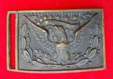 ORIGINAL CIVIL WAR M1851 PATTERN OFFICER'S EAGLE WAIST BELT PLATE