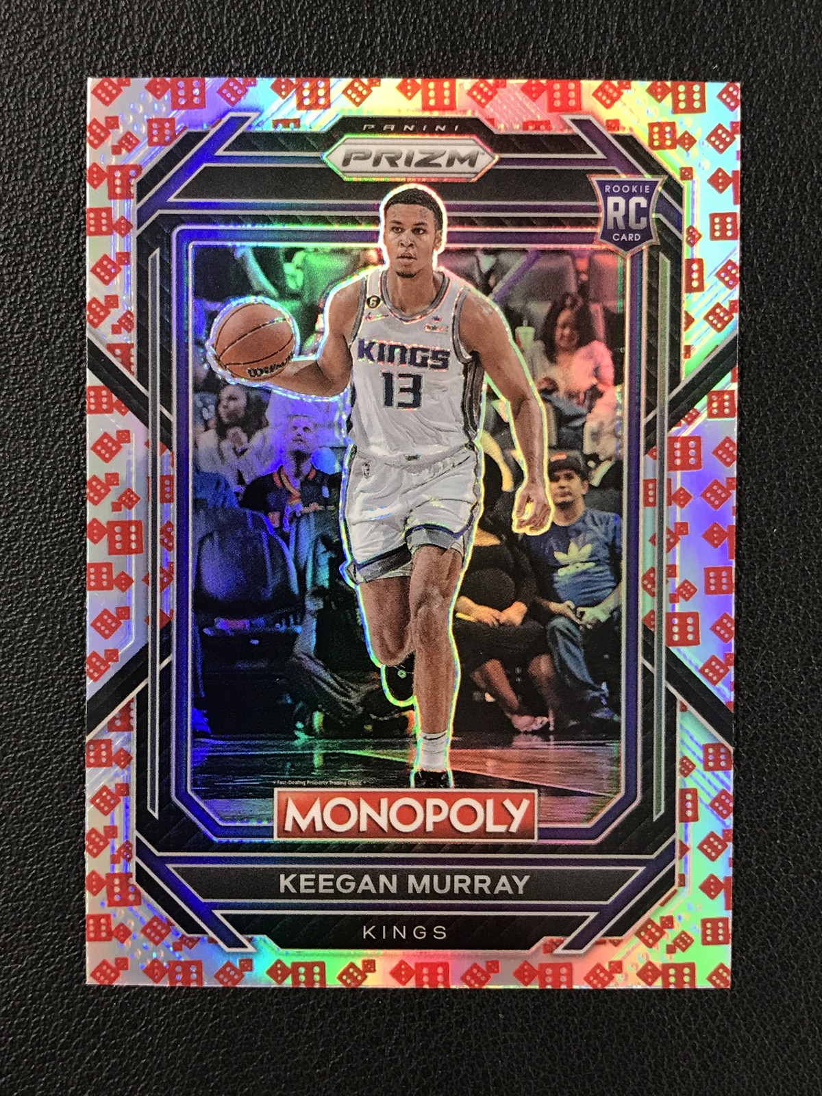 2022-23 Panini Prizm Monopoly #78 Keegan Murray Sacramento Kings Red Dice RC
