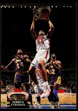 Derrick Coleman, 1992-93 Stadium Club, #193, New Jersey Nets, Member's Choice