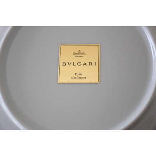 BVLGARI × Rosenthal Frutta Alla Finestra White Blue Plate Luxury