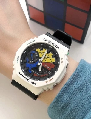 Rare Casio G Shock x Rubik’s Ltd edition Retro watch Moonswatch sport Gorillaz - Image 1 of 4
