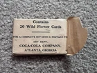 Coca-Cola Vintage Wild Flower Cards Complete Set Of 20 In Orig Envelope