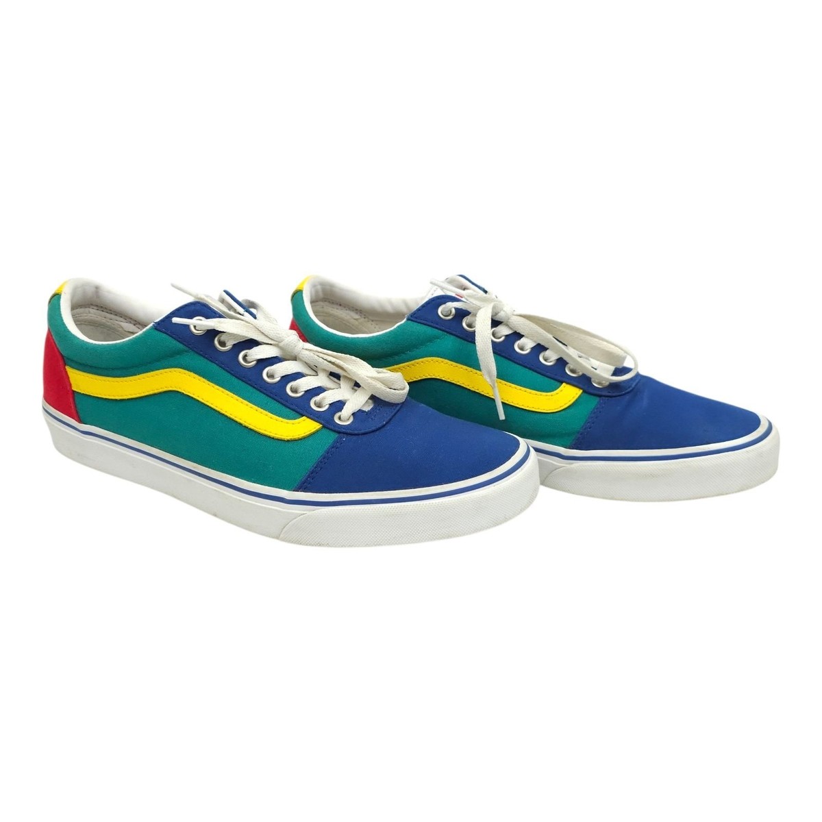 Vans Ward Multi-Color Canvas Sneakers Mens 11 Primary Colors  display picture 2