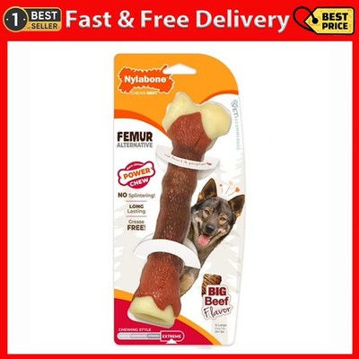 Nylabone Femur Bone Rawhide Alternative Power Chew Durable Dog Toy - 50+ Lbs.