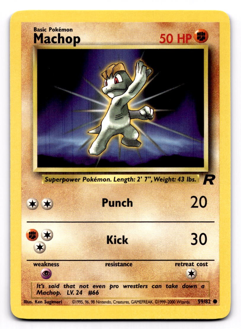 Machop Common Team Rocket 59/82 NM