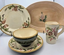 Your Choice: Target HOME Pine & Berries Dinner, Salad, Bowl, Mug Dishwasher safe