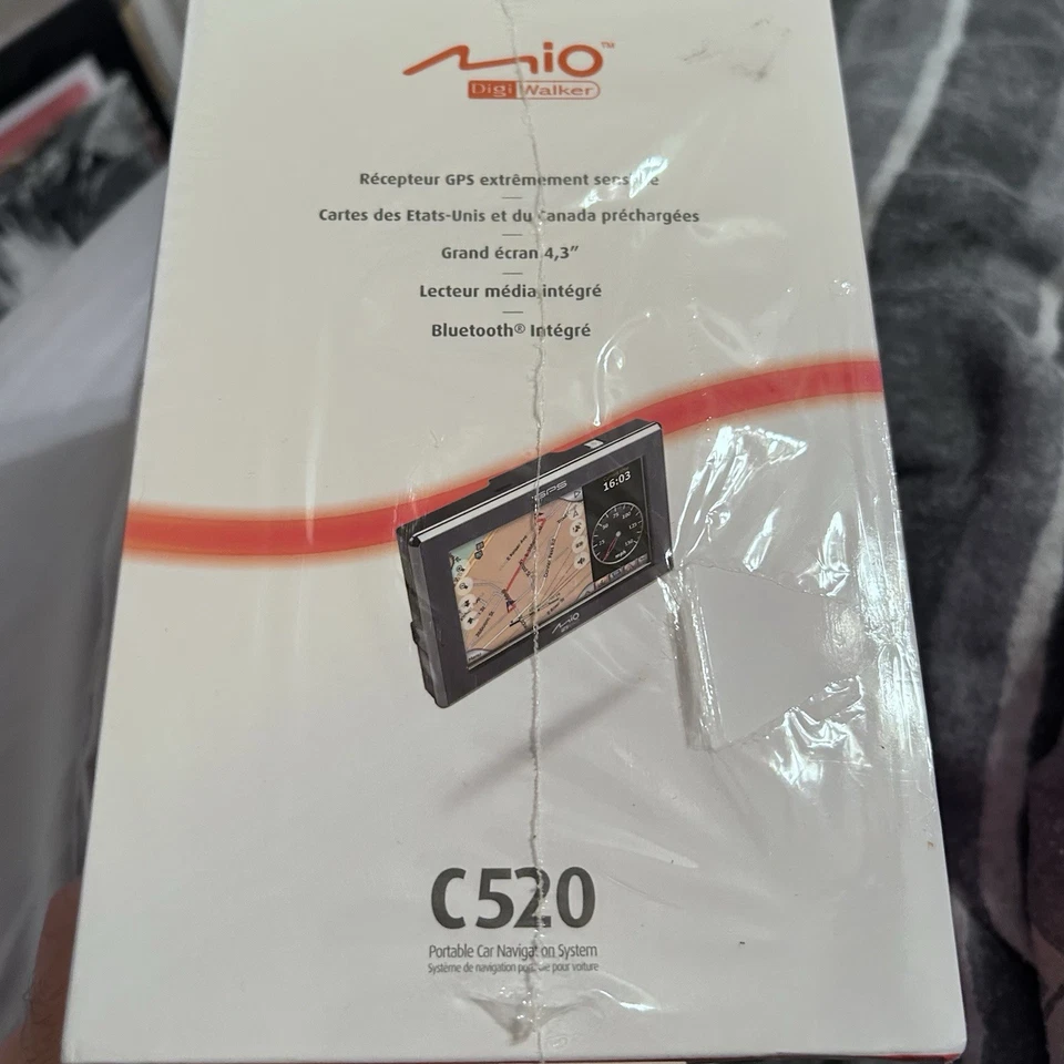 Mio DigiWalker C520 Widescreen GPS Digital Multimedia Player 4.3” Sealed New - Image 2 of 4