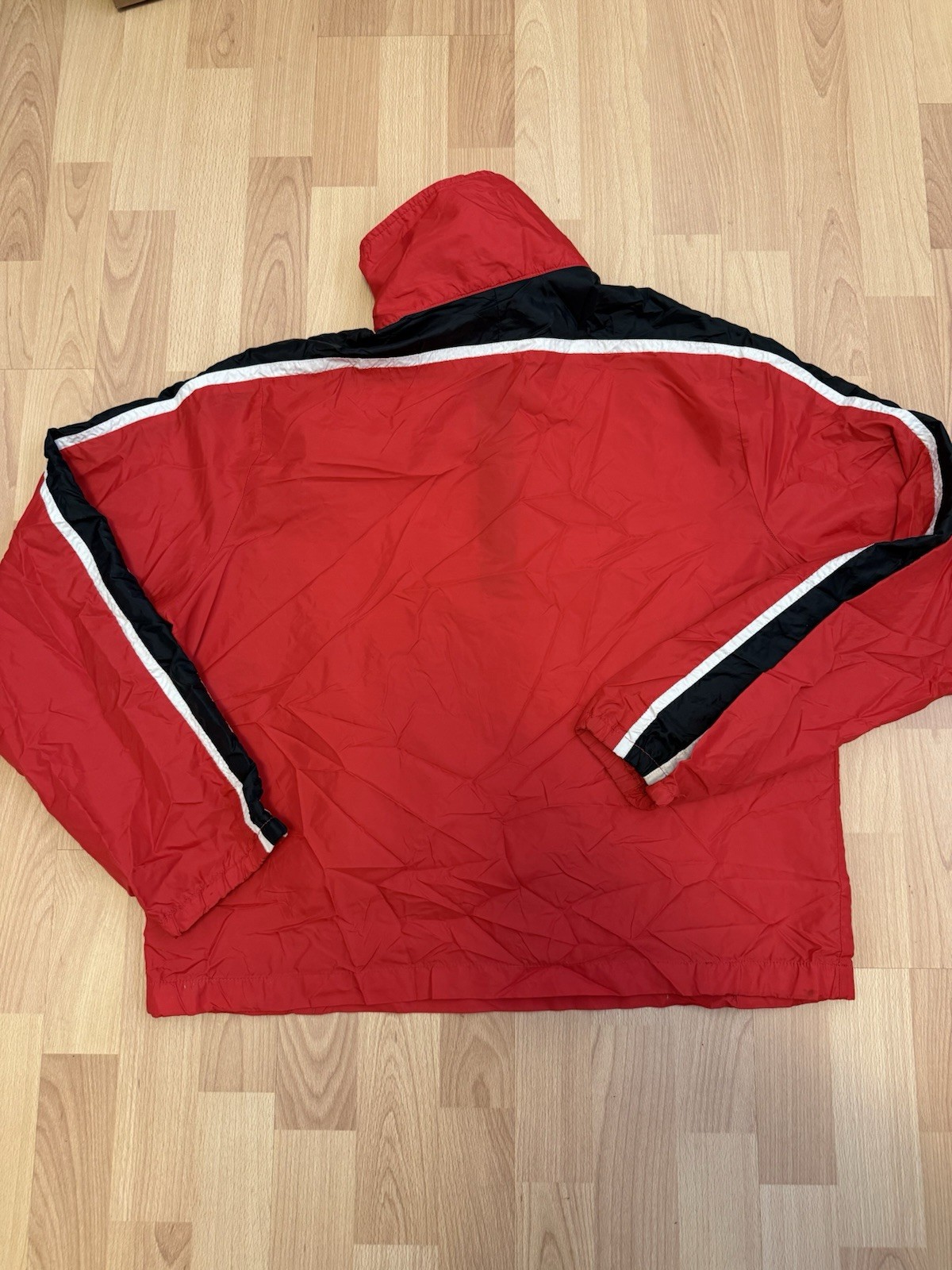 Vintage Nike Anorak Windbreaker  Early 1980s Made in USA Red Medium thumbnail 7