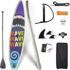 Paddle Board, 10'6 Thick Stand Up Paddle Board with Sup Accessories Surfing Lake