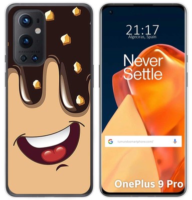 Hülle Gel TPU Case für OnePlus 9 Pro 5G Design Ice Cream Schokolade Muster