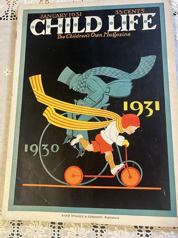 January 1931 Child Life: The Children's Own Magazine Complete 52 Pages Wonderful
