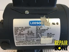 1/3 HP 3600 RPM 56 FR-A LEESON SINGLE PHASE MOTOR NEW *LIQUIDATION*