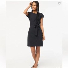 J Crew Short-sleeve tie-waist T-shirt dress black