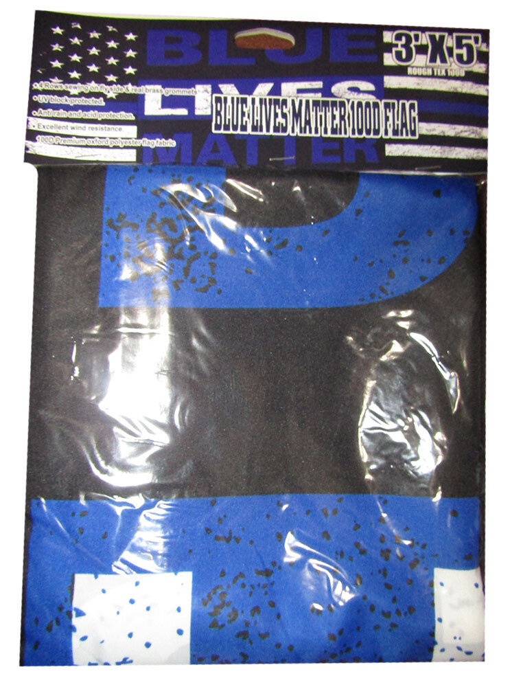 3x5 Ft Thin Blue Line USA Flag – Police Lives Matter – Polyester, Printed, Sleeve For Pole