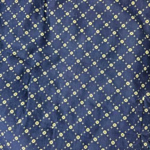 Handmade Blue White Patchwork Quilt Hearts Geometric Patterns 97x80" Reversible - Picture 4 of 6