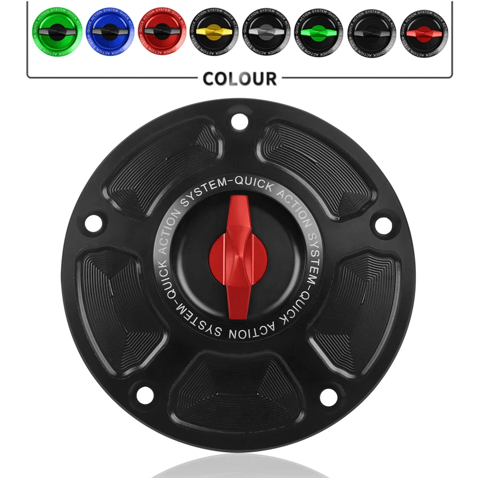 CNC Keyless Gas Fuel Tank Cap Cover For Honda CBR1000RR 2004-2013 ABS 2008-2013 - Imagem 2 de 4