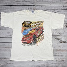 Vintage Nascar Men's XL T Shirt 2004 Nextel Cup Tour Inaugural Season Schedule