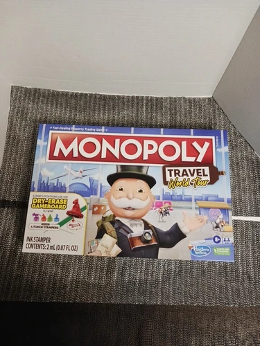 Monopoly Travel World Tour Board Game Hasbro Parker Brothers Brand New 