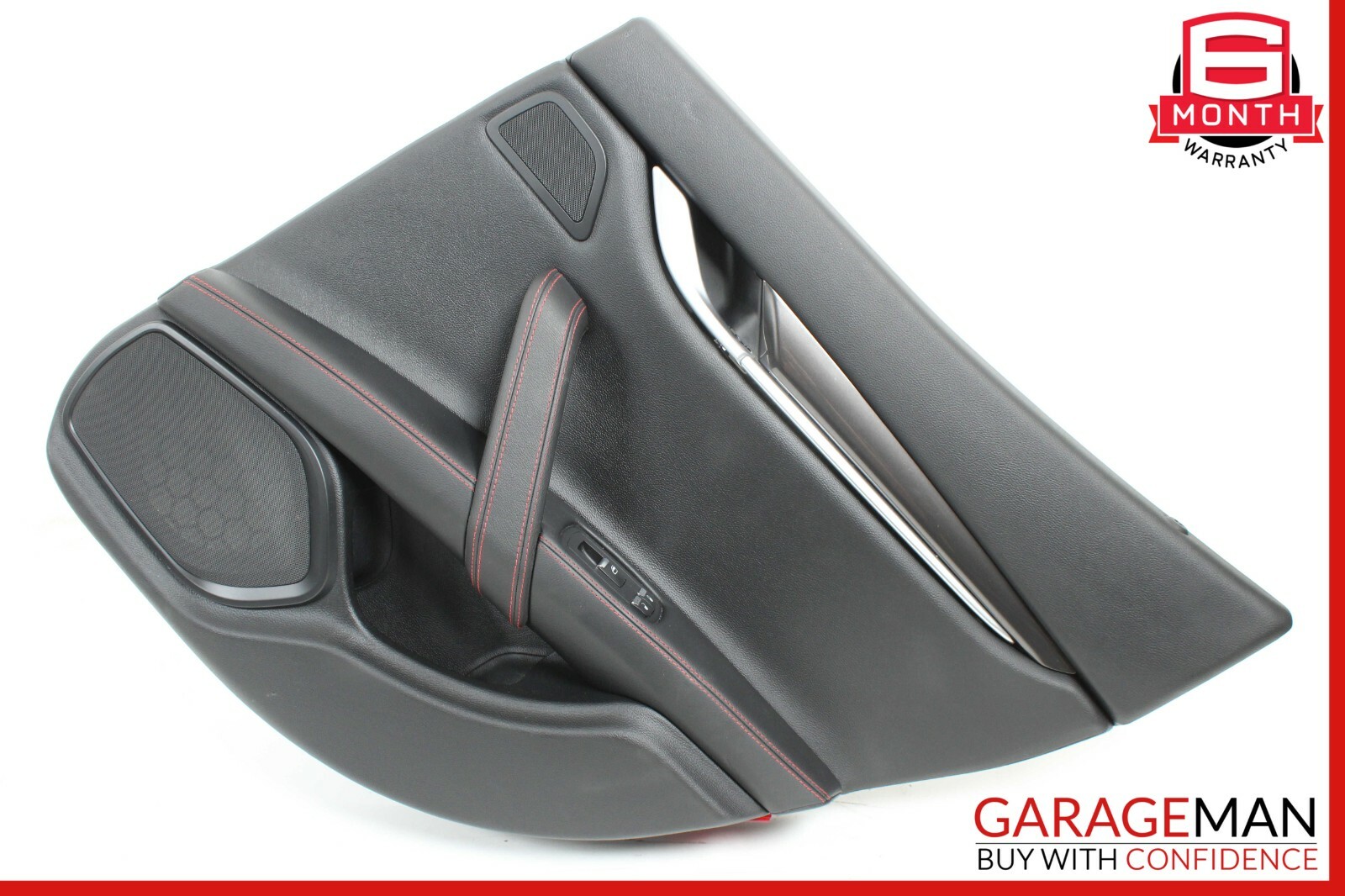 14-17 Maserati Ghibli Rear Right Side Complete Interior Door Panel Black OEM