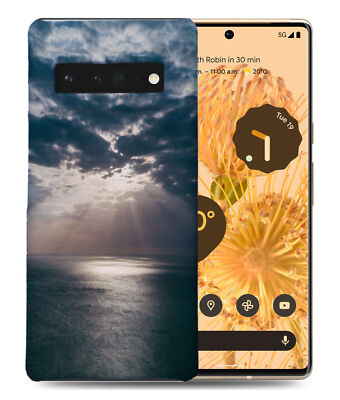 CASE COVER FOR GOOGLE PIXEL|SUN BEHIND GLOOMY CLOUDY SKIES