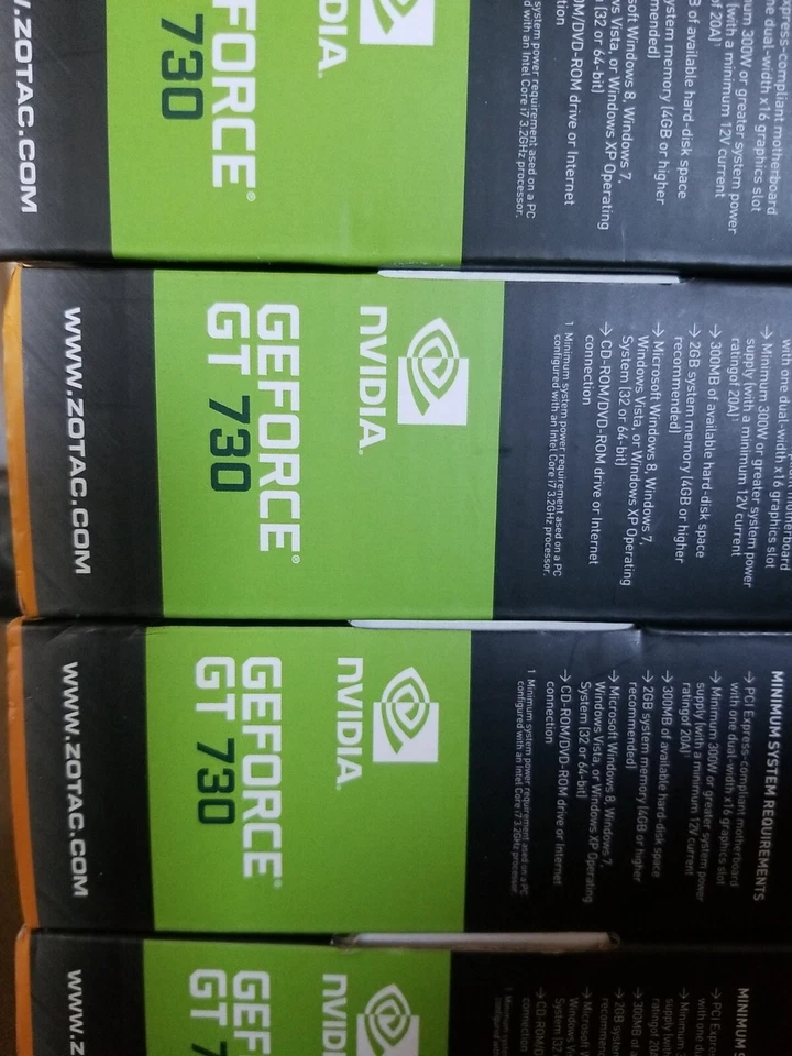 ZOTAC NVIDIA GeForce GT 730  2GB DDR3 Graphics Card lot x 4 card - Image 3 of 4