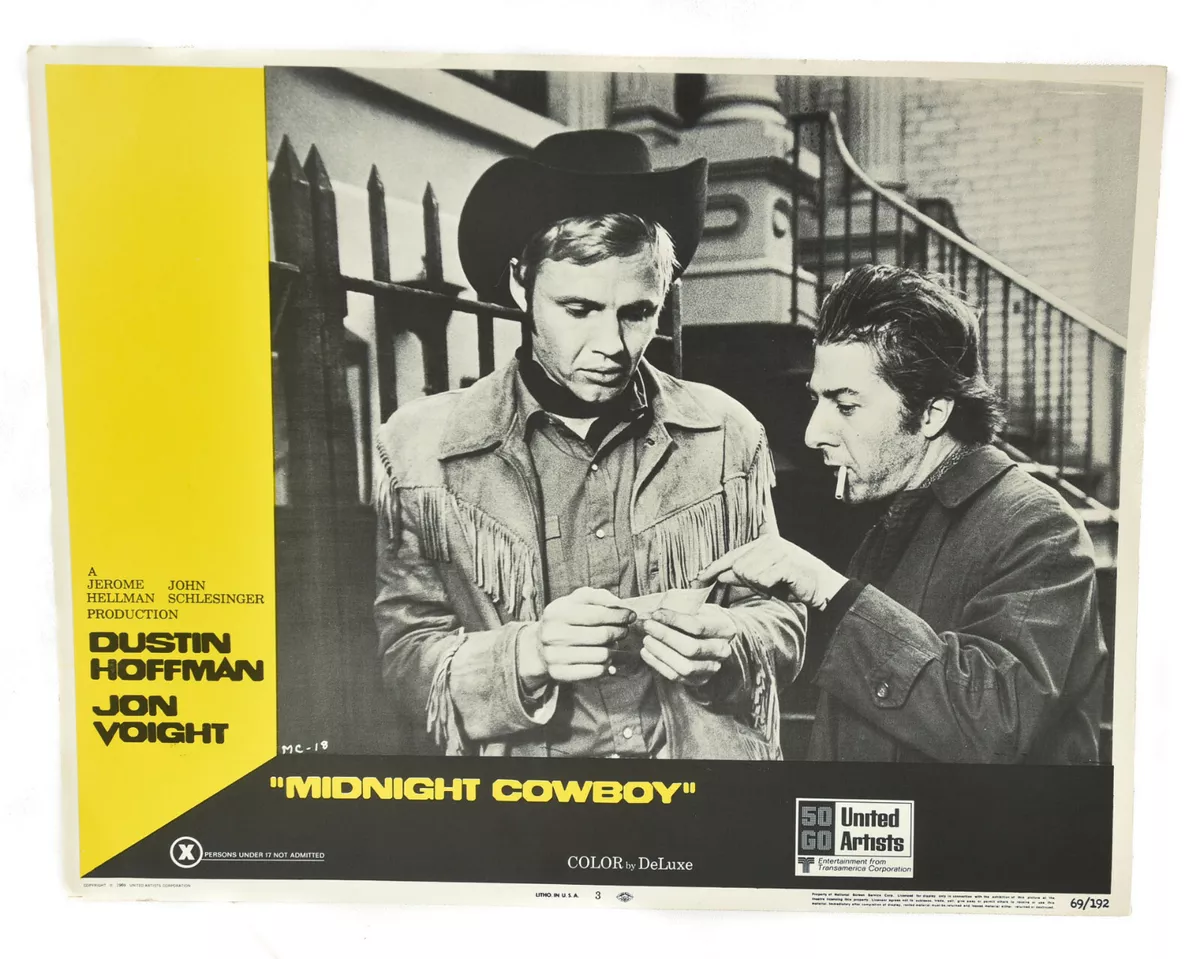 1969 Midnight Cowboy Lobby Card #3- X Rating-Dustin Hoffman-Jon Voight-11x14
