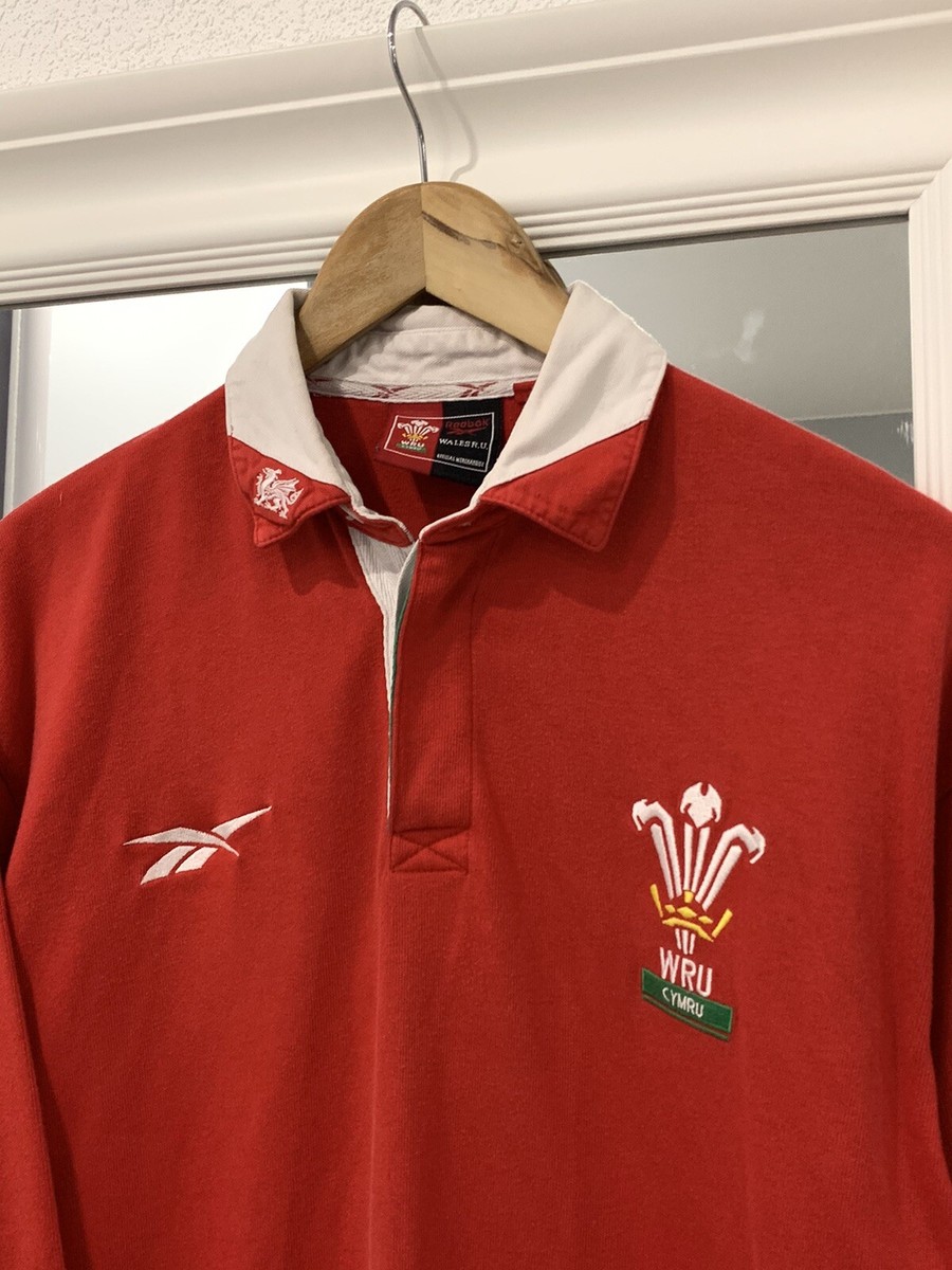 Men's VTG 90s REEBOK WRU CYMRU Wales Rugby Official Merch