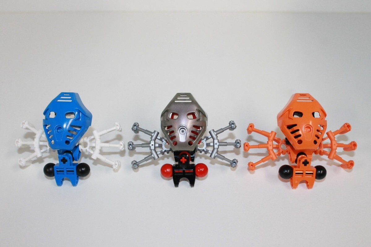 MAKKO MOC LEGO Bionicle Fikou 1441 Spiders w/ Pakari Mask Set of 3