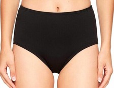 165 TYR Swimwear Women's Black Sport Competitor High-Waist Swim Bottom Size 8