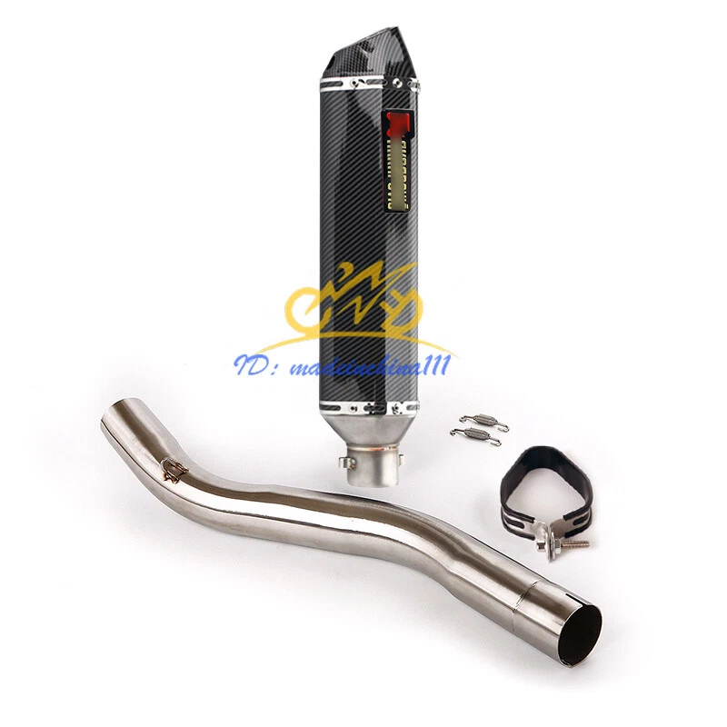 For Honda CBR600F4i 2001-2007 Slip On Mid Link Pipe Exhaust Muffler Tips 470mm - Image 3 of 4