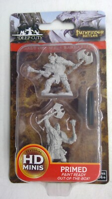 PATHFINDER BATTLES MINIATURE ~ MALE HALF-ORC BARBARIAN HD