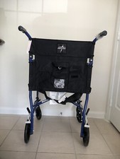 MEDLINE Ultralight Transport Chairs,Blue,F: 6 R: 8 - WHEELCHAIR,TRANSPORT,ULT...
