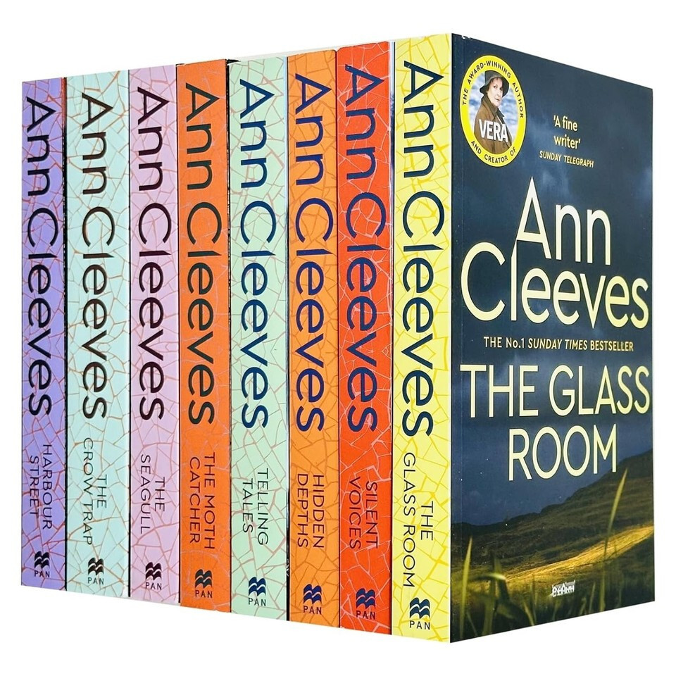 Ann Cleeves Vera Stanhope Series 8 Books Collection Set Harbour Street, Seagull
