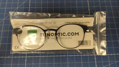 Sunoptic 994B Brillenfassung 51 19 140 Light gun metal Mat Blau