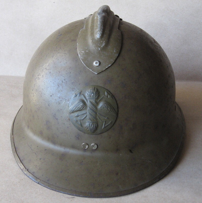 WWII FRENCH ADRIAN HELMET MODEL 1926 M26 / RADIO OPERATORS | eBay