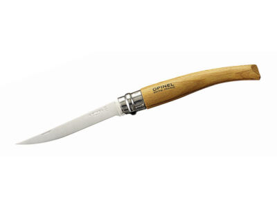 Opinel Slim-Line, Größe 10, rostfrei, Buchenholzgriff Taschenmesser 