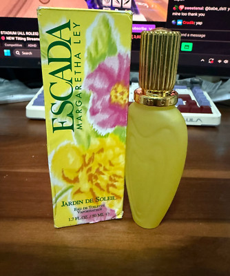 Jardin De Soleil By Escada Margaretha Ley 50 ml EDT Spray Vintage 95% Full