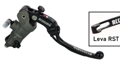 ACCOSSATO POMPA FRENO RADIALE 19X18 LEVA SNODATA FISSA FORGIATA MOTO UNIVERSALE