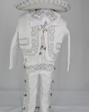 Traje De Charro Outfit Suit Mexican Boys Mariachi Suit Size White Size 2